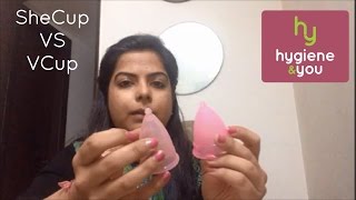 Shecup and Vcup Comparison  Priyanka N Jain #menstrualcup 