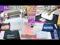 HOW I MAKE MY OWN CUSTOM SHIRTS FOR MY BUSINESS | CRICUT IRON-ON SHIRTS | ENTREPRENEUR LIFE