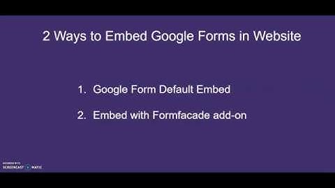 Embed Google Forms in your website | without iframe | without Google branding