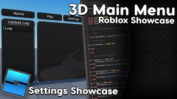3D Main Menu V1 Settings // Roblox Showcase