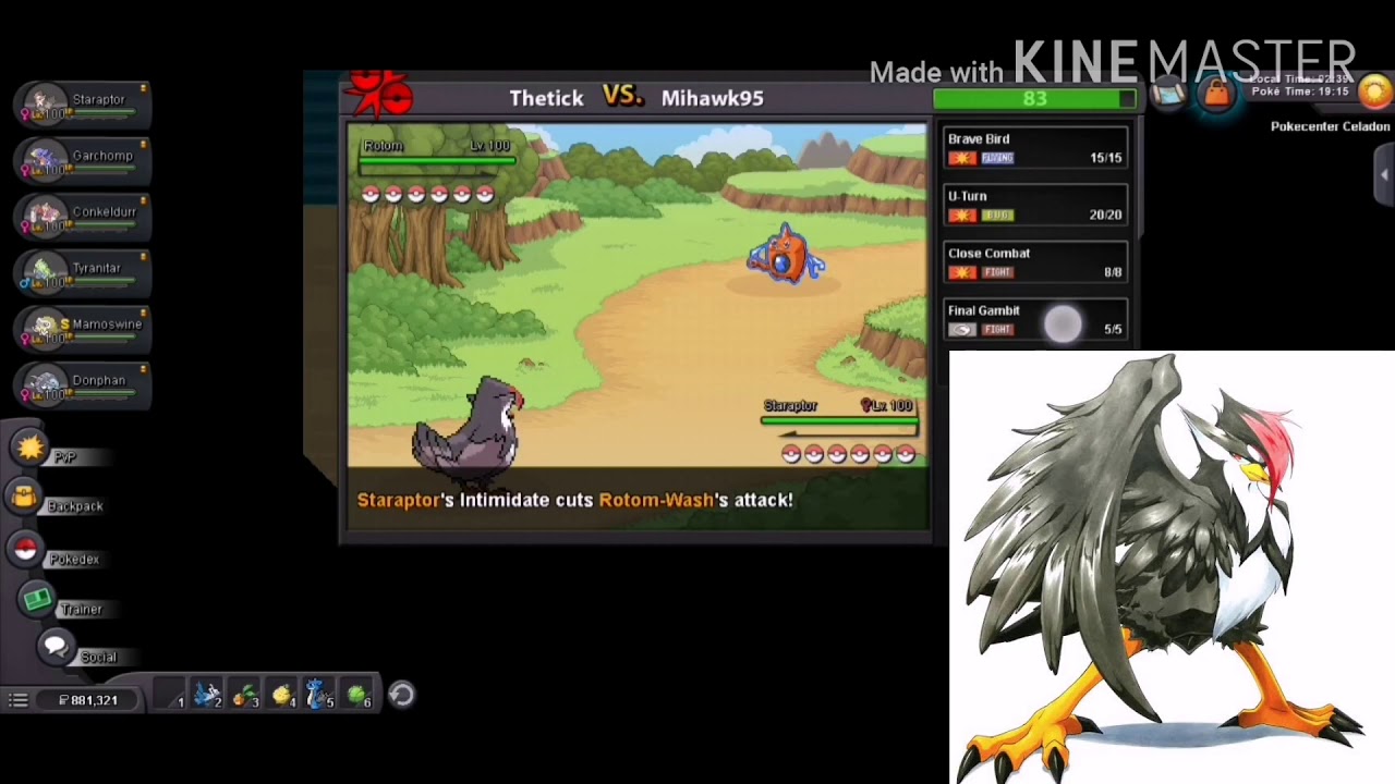 Pokemon Revolution Online Pvp Battle Thetick Vs Mihawk95 Silver Server