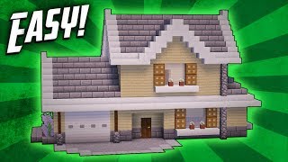 Minecraft: How To Build A Suburban House Tutorial
