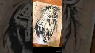 Recreated charcoal art.