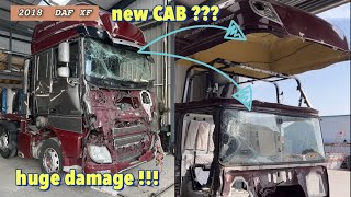 Rebuilding a Wrecked  2018 DAF XF part. 1