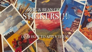 Fig & Bean Co Stickers And How To Apply