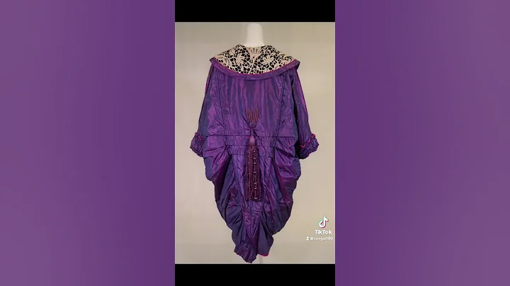 c. 1910 Purple and Pink Evening Coat