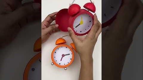 Stay tuned for today’s NEW VIDEO : paper alarm clock ⏰ storage box #shorts #worldofartandcraft