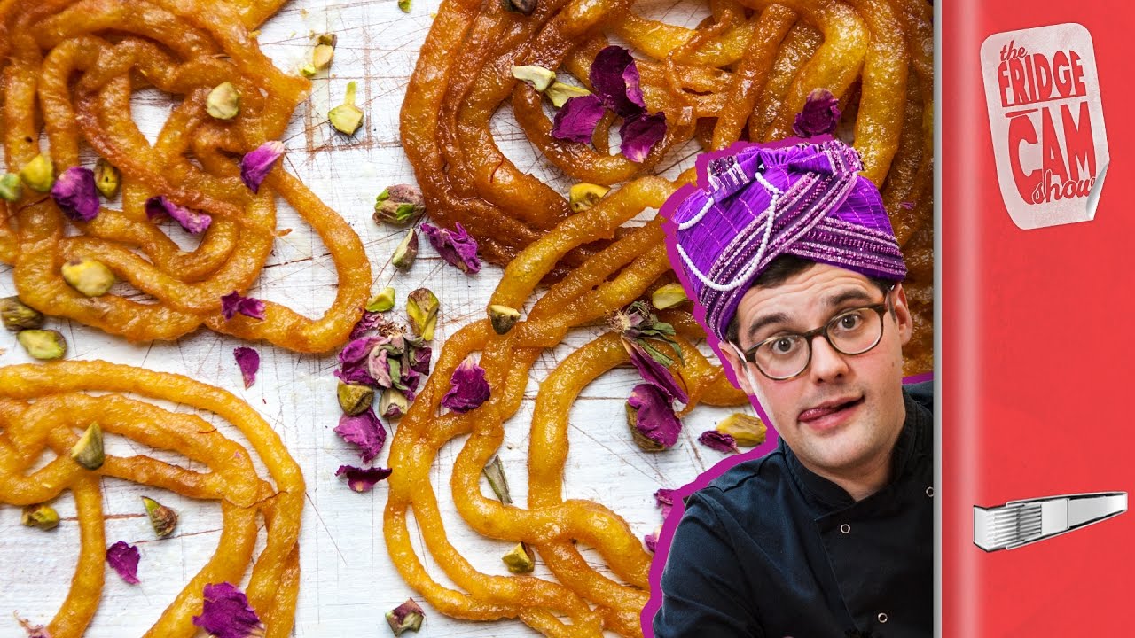 Jalebi Recipe - Sticky Indian Doughnuts!! | FridgeCam | Sorted Food