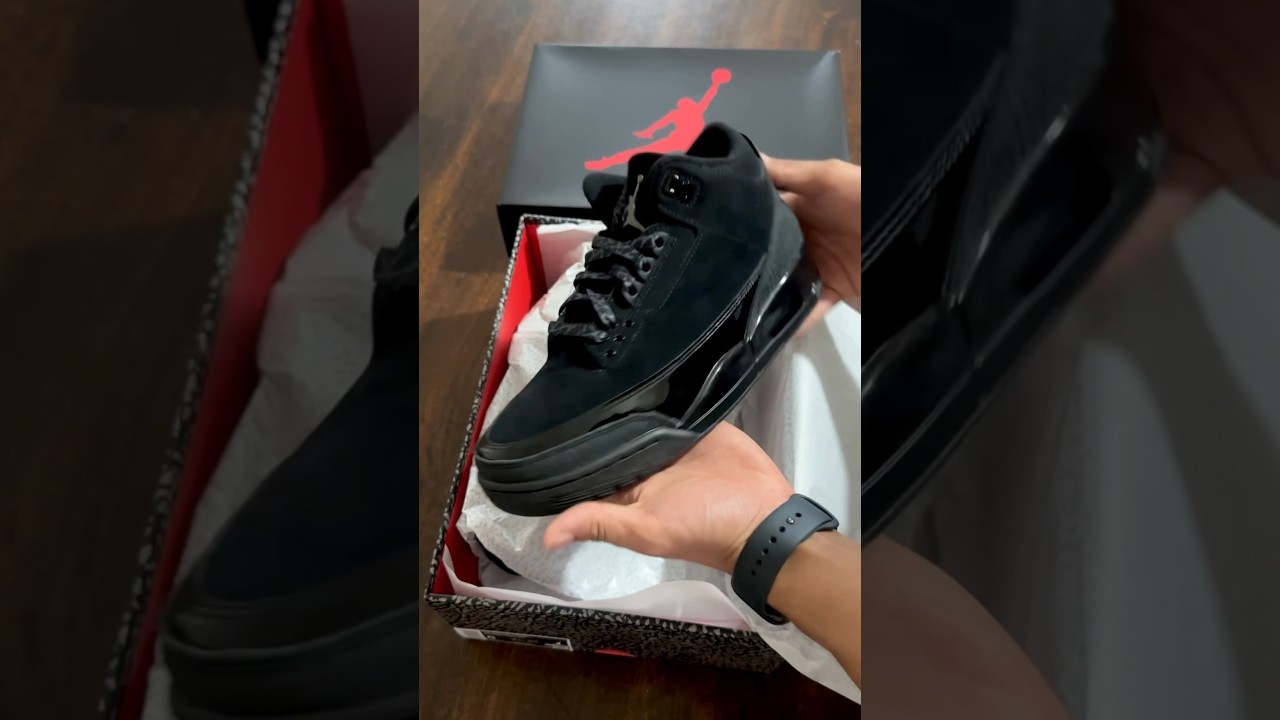 Unboxing Jordan 3 Black Cat 🐈‍⬛🖤 