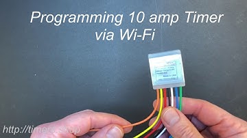 Wi-Fi configurable 10amp Timer. Configure via phone or computer.
