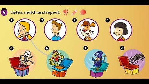 PB pg. 83 - Activity 4 - Listen, match and repeat.