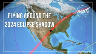 Flying Around The 2024 Eclipse Shadow