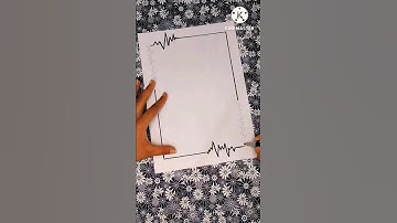 Quick & Easy Border Design |Front Page Design for Assignment,Project, Notebook #diy #shorts #chaleya