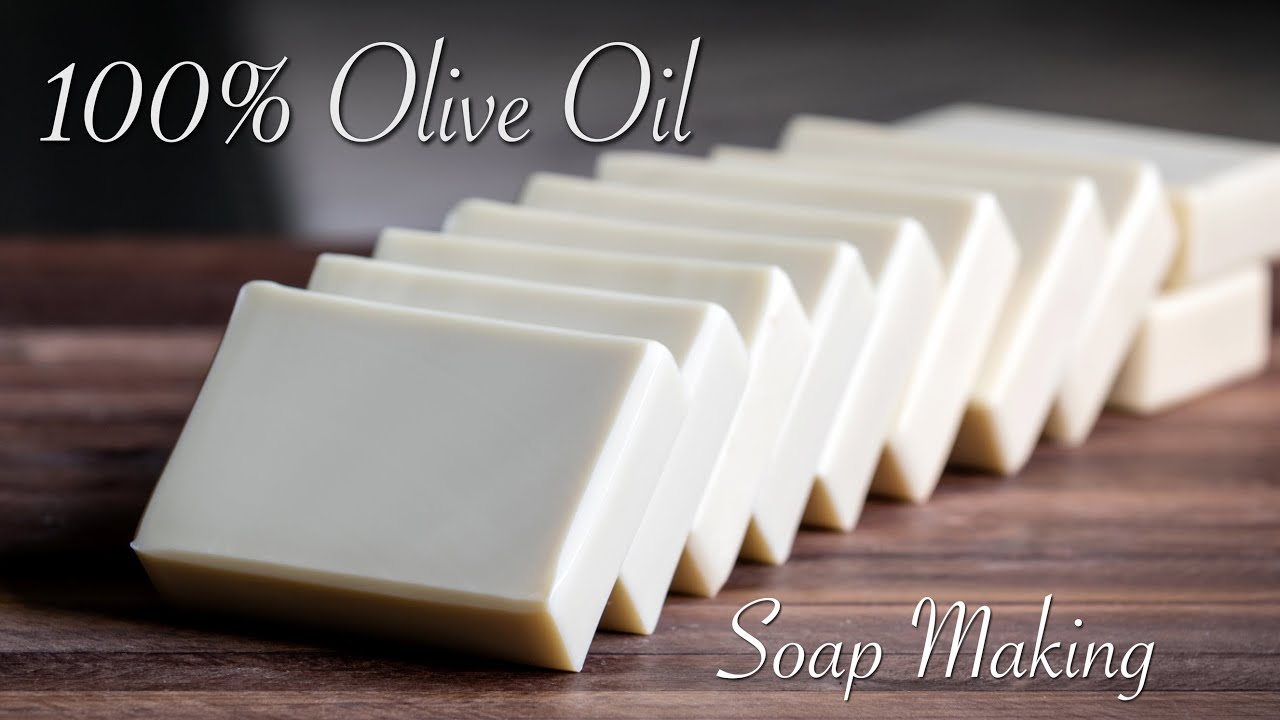 Single Oil Soap Making - Olive Oil Castile Soap - YouTube