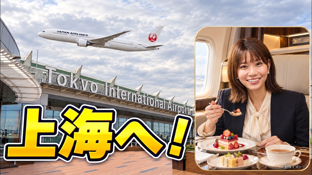 【(三宅真央伝説を全世界へ!)】』真央ちゃんと上海へ!ファーストクラスで優雅な空の旅【魚沼の名前を宇宙の果てまで!】
