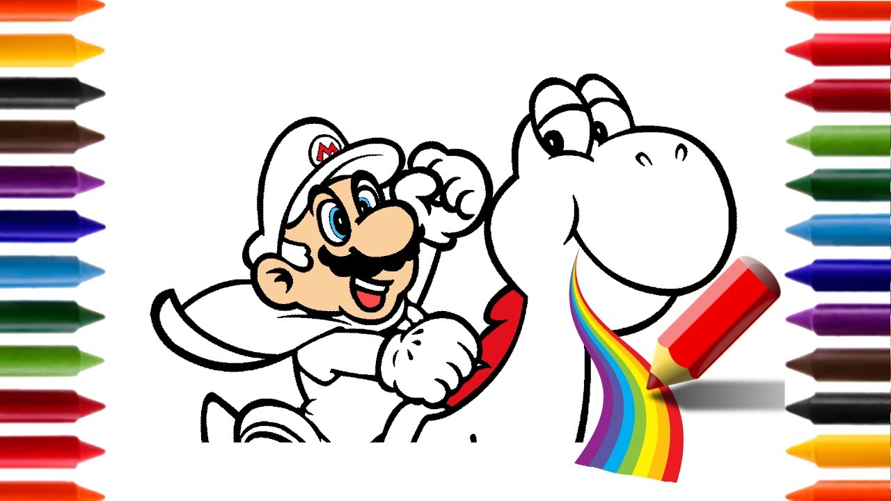 Desenhos do Mario para Imprimir e Colorir