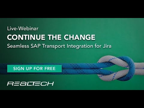 Continue the Change - Seamless SAP Transport Integration for Jira