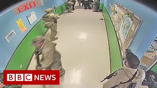 Texas school shooting families express anger at leaked video - BBC News