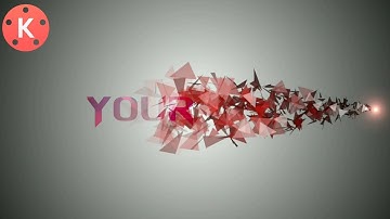 How To Make Cool Particle Intro In Kinemaster For YouTube Channel Technology Home