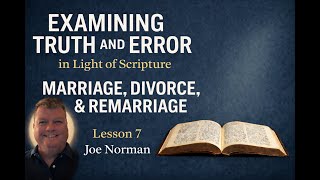 Examining Truth and Error in Light of Scripture ~ Lesson 7 on MDR ~ A 12 part series