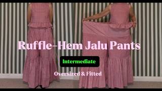 How to Make Jalu Ruffle-Hem  Oversized & Fitted