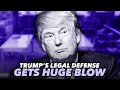 Judge delivers critical blow to trumps legal defense