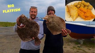 TURBOT  CATCH FILLET COOK , Pan Fried Flatfish