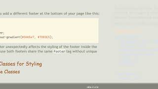 How to Prevent CSS Styles from Overlapping in Your HTML Footers