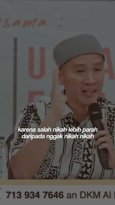 JANGAN MENIKAH DENGAN ORANG YANG SALAH - USTADZ FELIX SIAUW -