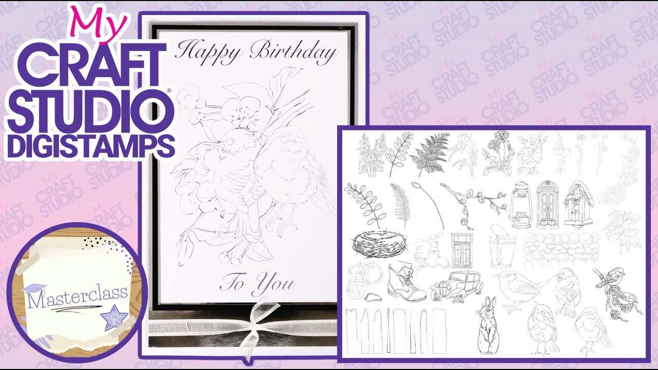 My Craft Studio Digi-Stamps | Two Red Robins Tutorial