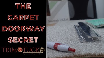 How To Secure A Carpet In A Doorway | Trim & Tuck Carpets
