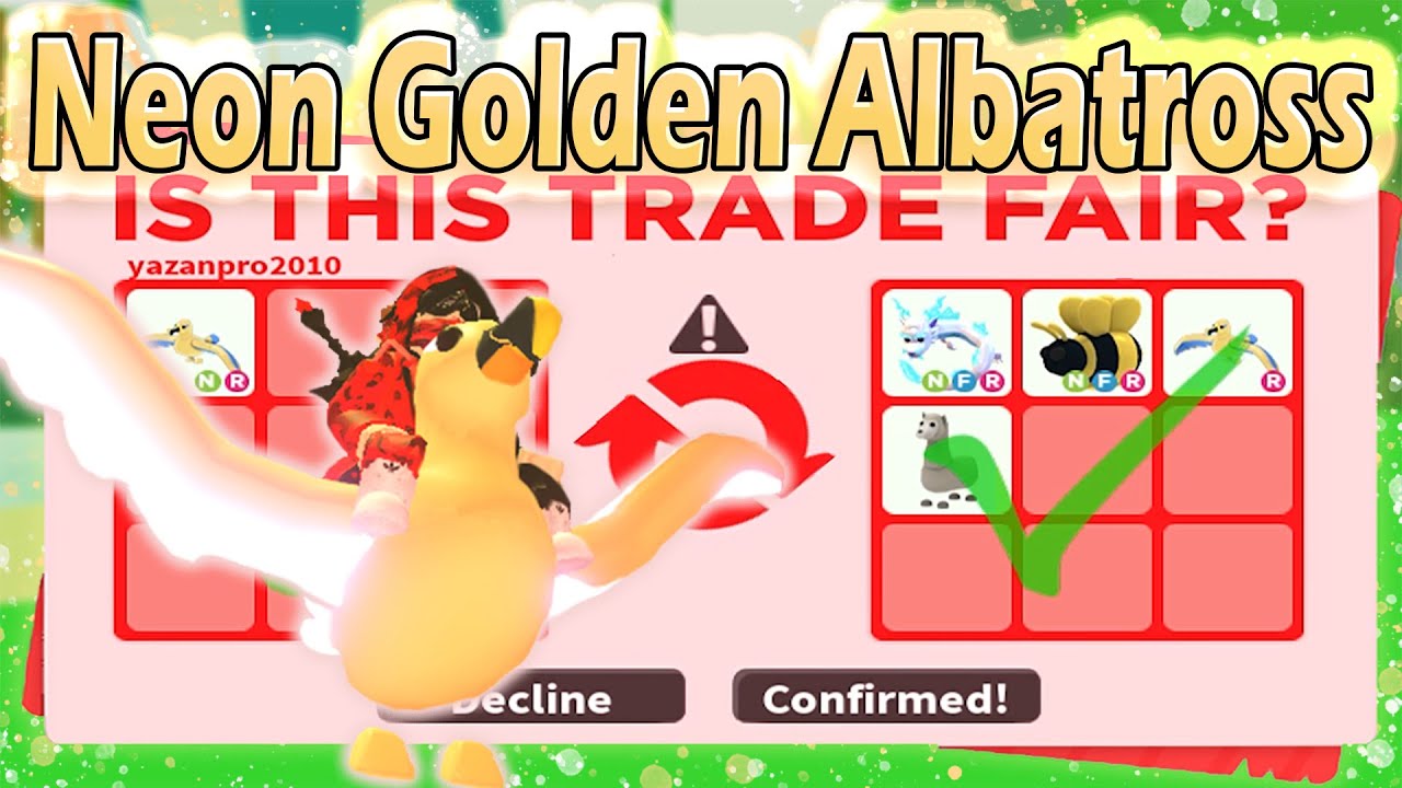 AMAZING TRADES 😍😎 WHAT PEOPLE OFFER FOR NEON GOLDEN ALBATROSS 🤩IN ADOPT