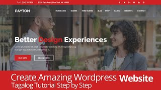 Create Amazing WordPress Website Tagalog Tutorial Step by Step | Website Builder Free