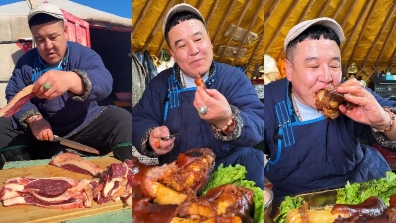 Традиционная жизнь монголов на пастбище! Монгольская кухня! Коллекция 2 #еда #кулинария #монголия