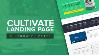 OptimizePress Club: Cultivate - Landing Page Template