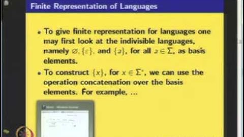 Mod-01 Lec-02 Alphabet, Strings, Languages