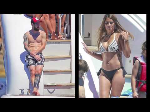 Lionel Messi and Antonella Roccuzzo in skimpy bikini and all children in Ibiza holiday