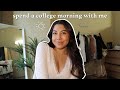 spend the morning with me | gym, trader joes, grwm for class