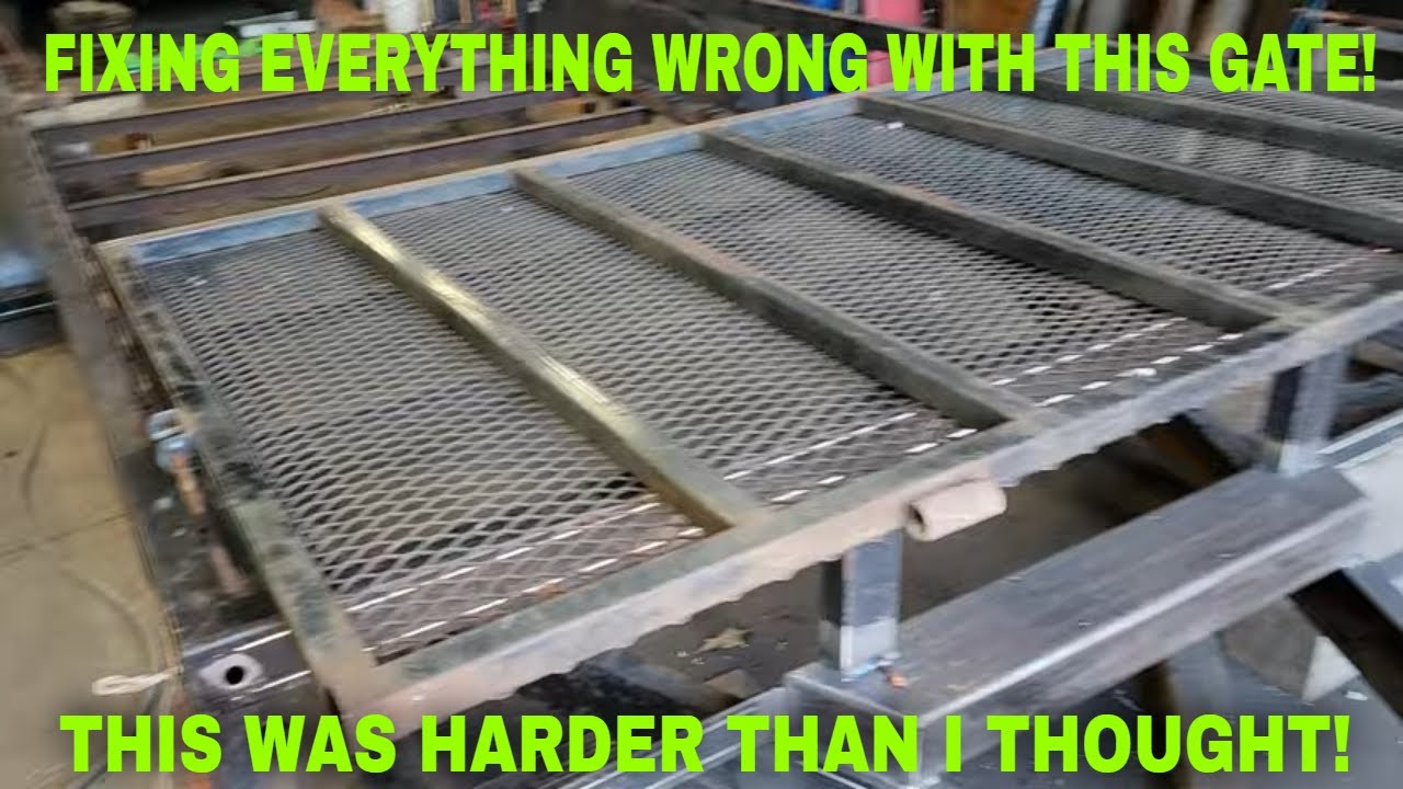 COMPLETE LANDSCAPE TRAILER REBUILD!  PT4 REBUILDING THE REAR GATE TO SUIT ME