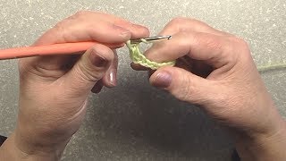 Полустолбик с накидом для левшей.Вязание крючком.Crochet for beginners(left-handed) Полустолбик с накидом для левшей.Вязание крючком.Crochet for beginners(left-handed)