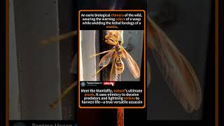 Nature's Ultimate Glitch: The Wasp that Hunts like a Mantis! #foryou #animals #funny #wildlife