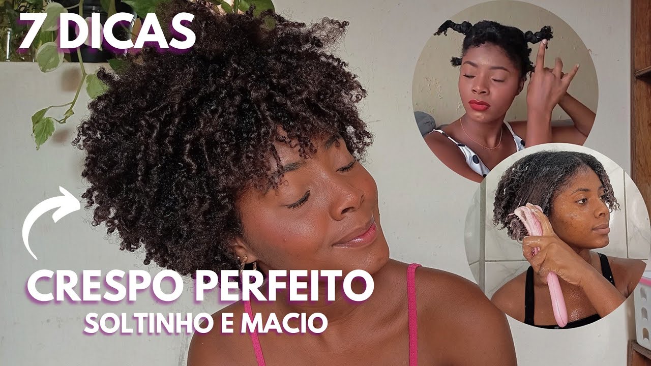 7 DICAS para um CRESPO mais definido, macio e soltinho SEM QUÍMICA + DICA EXTRA 🤌🏾✨