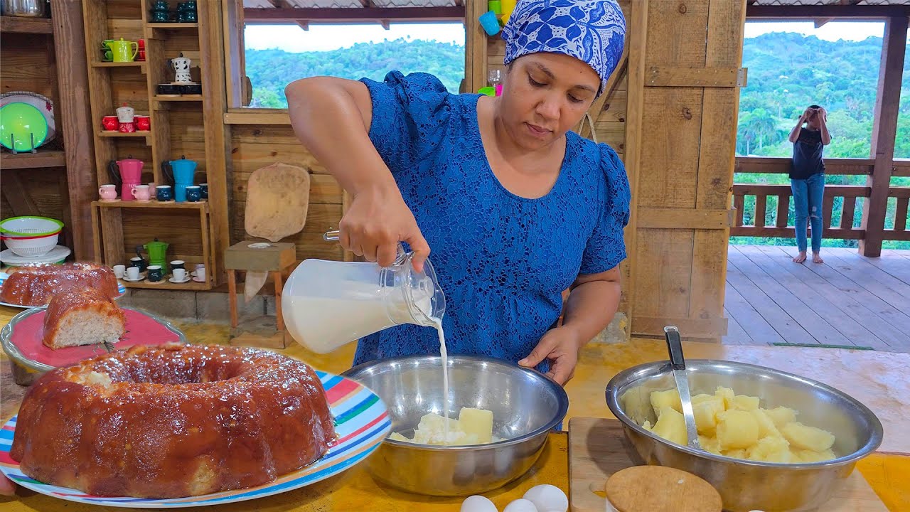 De Yuca Hervida A FLAN CREMOSO. 😍 Flan de Yuca a la Leña con Caramelo de Mantequilla
