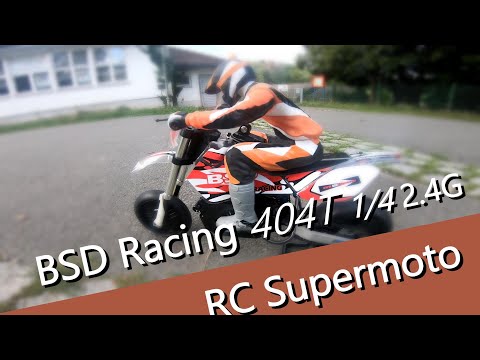 BSD Racing 404T 1/4 2,4 Ghz ferngesteuertes RC Motorrad als Supermoto von  Banggood 