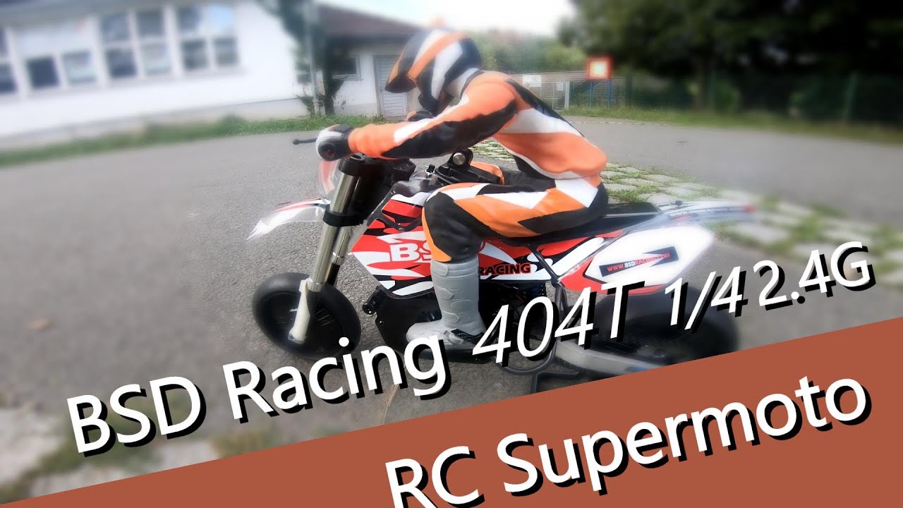 BSD Racing 404T 1/4 2,4 Ghz ferngesteuertes RC Motorrad als