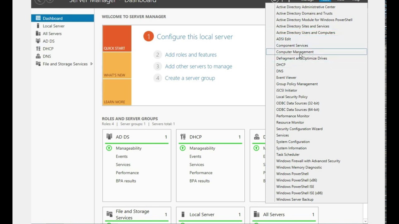 create users and groups in active directory - YouTube