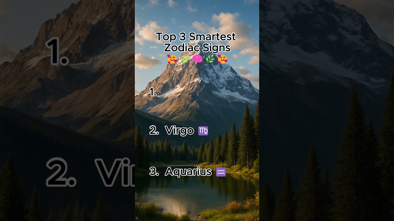 Top 3 Smartest Zodiac Signs