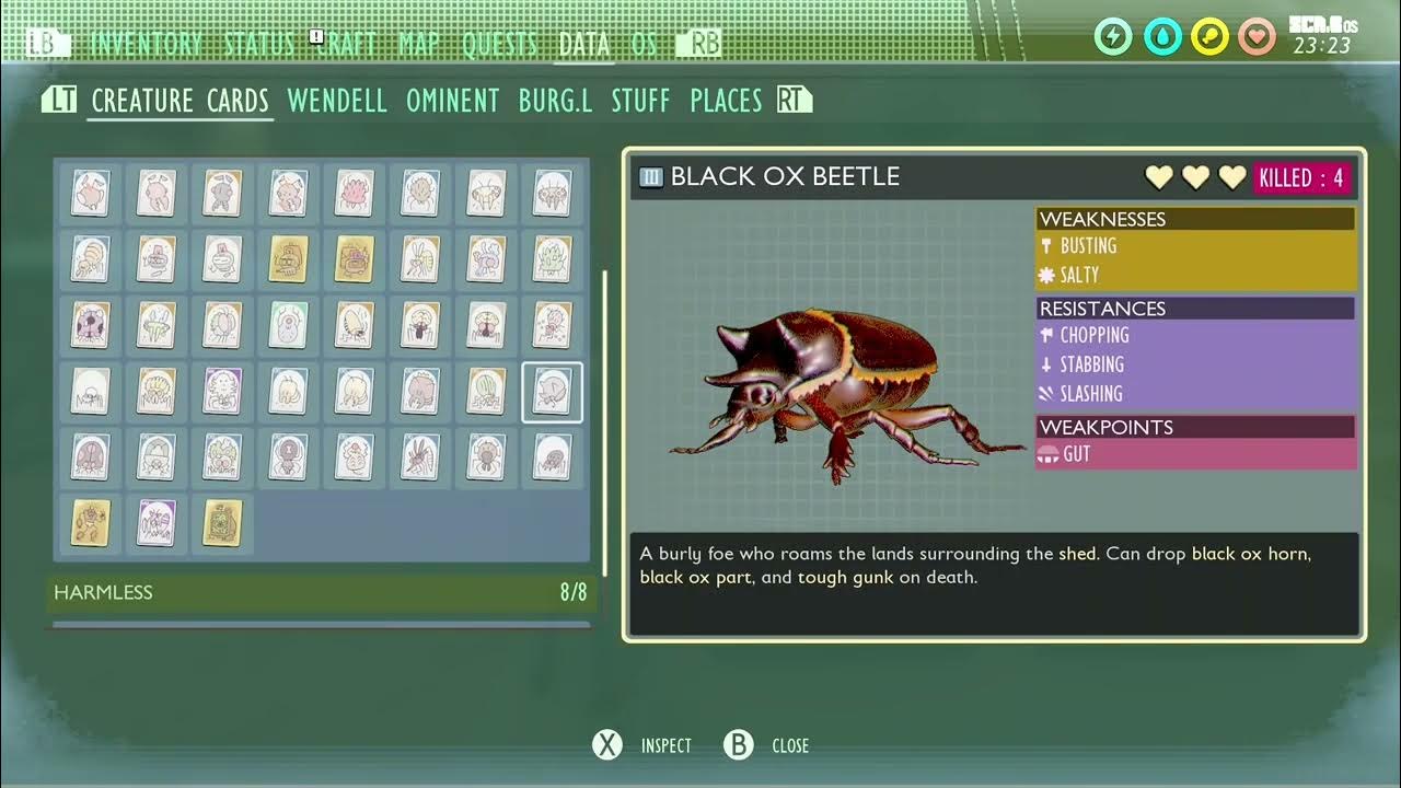 All creature cards in grounded 1 0 youtube
