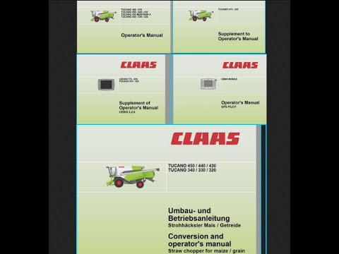 Claas Tucano 480 - 470 - 460 - 450 - 440 - 430 -430 Montana 4 - 340 - 330 - 320  Operator's Manual