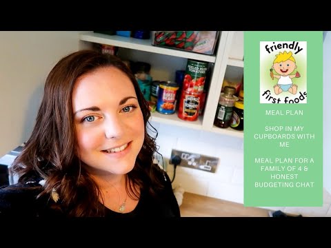 Shop in my cupboards with me: Meal plan for a family of 4 and honest budgeting chat.